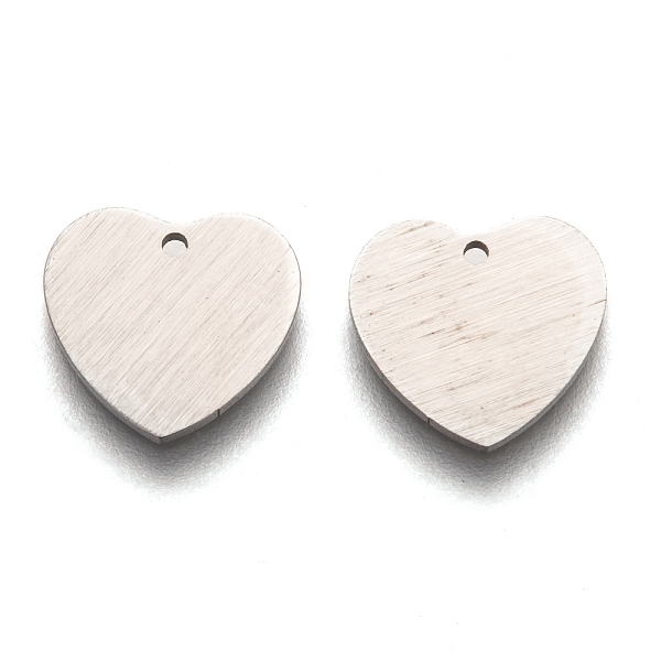 PandaHall 304 Stainless Steel Pendants, Stamping Blank Tag, Laser Cut, Double Side Drawbench Effect, Heart, Stainless Steel Color...
PandaHall 304 Stainless Steel Pendants, Stamping Blank Tag, Laser Cut, Double Side Drawbench Effect, Heart, Stainless Steel Color...