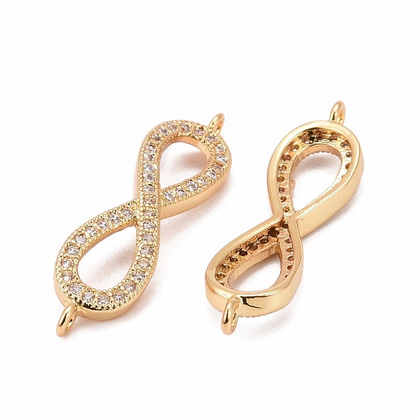 PandaHall Brass Micro Pave Grade AAA Cubic Zirconia Links, Infinity, Cadmium Free & Nickel Free & Lead Free, Real 18K Gold Plated...
PandaHall Brass Micro Pave Grade AAA Cubic Zirconia Links, Infinity, Cadmium Free & Nickel Free & Lead Free, Real 18K Gold Plated...