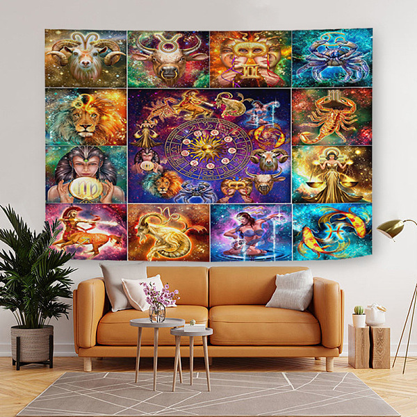 PandaHall 12 Constellation Altar Wiccan Witchcraft Polyester Decoration Backdrops, Photography Background Banner Decoration for Party Home...
PandaHall 12 Constellation Altar Wiccan Witchcraft Polyester Decoration Backdrops, Photography Background Banner Decoration for Party Home...