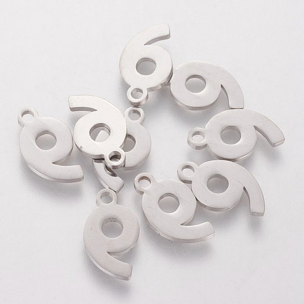 PandaHall 201 Stainless Steel Charms, Num.9, 13x7.5x1.1mm 201 Stainless Steel Number
PandaHall 201 Stainless Steel Charms, Num.9, 13x7.5x1.1mm 201 Stainless Steel Number