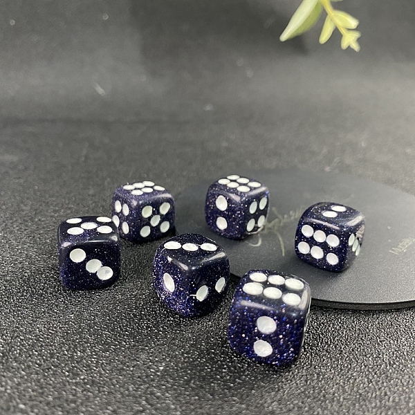 PandaHall Natural Blue Goldstone Classical 6-sided Dice, Reiki Energy Stone Toy, Cube, 15x15x15mm Blue Goldstone Dice
PandaHall Natural Blue Goldstone Classical 6-sided Dice, Reiki Energy Stone Toy, Cube, 15x15x15mm Blue Goldstone Dice