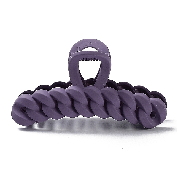 PandaHall Large Frosted Acrylic Hair Claw Clips, Curb Chain Non Slip Jaw Clamps for Girl Women, Slate Blue, 60x110mm Acrylic
PandaHall Large Frosted Acrylic Hair Claw Clips, Curb Chain Non Slip Jaw Clamps for Girl Women, Slate Blue, 60x110mm Acrylic
