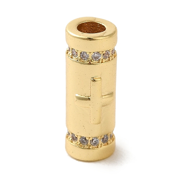 PandaHall Brass Micro Pave CLear Cubic Zirconia Tube Beads, Real 18K Gold Plated, Cross, 18x7.5~8x7.5~8mm, Hole: 3.7mm Brass Cross
PandaHall Brass Micro Pave CLear Cubic Zirconia Tube Beads, Real 18K Gold Plated, Cross, 18x7.5~8x7.5~8mm, Hole: 3.7mm Brass Cross