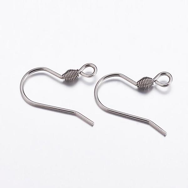 PandaHall 304 Stainless Steel Earring Hooks, with Horizontal Loop, Stainless Steel Color, 15.5x15x2mm, Hole: 2mm, 19 Gauge, Pin: 0.9mm 304...
PandaHall 304 Stainless Steel Earring Hooks, with Horizontal Loop, Stainless Steel Color, 15.5x15x2mm, Hole: 2mm, 19 Gauge, Pin: 0.9mm 304...