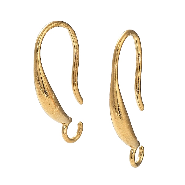 PandaHall Ion Plating(IP) 304 Stainless Steel Earring Hooks, with Open Loop, Real 18K Gold Plated, 18.5x9.5mm, Hole: 2mm, Pin: 0.9mm 304...
PandaHall Ion Plating(IP) 304 Stainless Steel Earring Hooks, with Open Loop, Real 18K Gold Plated, 18.5x9.5mm, Hole: 2mm, Pin: 0.9mm 304...