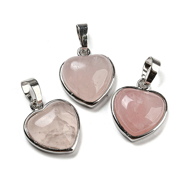 PandaHall Natural Rose Quartz Pendants, Heart Charms with Platinum Plated Brass Snap on Bails, 20.5x17.5x7mm, Hole: 4x8mm Rose Quartz Heart
PandaHall Natural Rose Quartz Pendants, Heart Charms with Platinum Plated Brass Snap on Bails, 20.5x17.5x7mm, Hole: 4x8mm Rose Quartz Heart