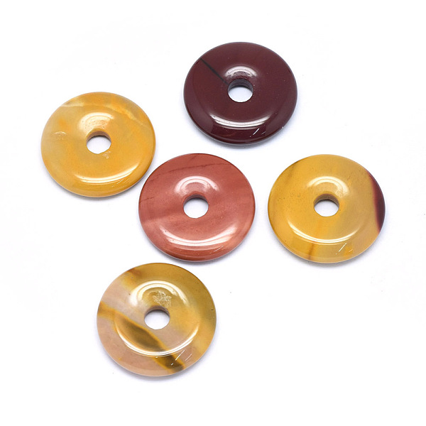 PandaHall Natural Mookaite Pendants, Donut/Pi Disc, Donut Width: 12mm, 30x5~7mm, Hole: 6mm Mookaite Donut
PandaHall Natural Mookaite Pendants, Donut/Pi Disc, Donut Width: 12mm, 30x5~7mm, Hole: 6mm Mookaite Donut