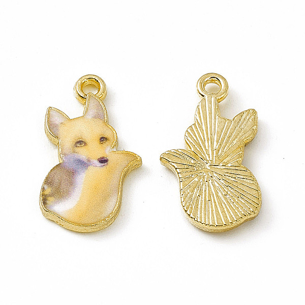 PandaHall Painted Alloy Pendants, Fox Charm, Cadmium Free & Nickel Free & Lead Free, Golden, Bisque, 19.5x11.5x2mm, Hole: 1.5mm Alloy Fox..., Orange
PandaHall Painted Alloy Pendants, Fox Charm, Cadmium Free & Nickel Free & Lead Free, Golden, Bisque, 19.5x11.5x2mm, Hole: 1.5mm Alloy Fox..., Orange