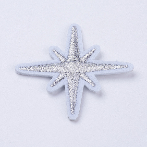 PandaHall Computerized Embroidery Cloth Iron On Patches, Costume Accessories, Appliques, Star, Silver, 51.5x51.5x2mm Cloth Star Silver
PandaHall Computerized Embroidery Cloth Iron On Patches, Costume Accessories, Appliques, Star, Silver, 51.5x51.5x2mm Cloth Star Silver