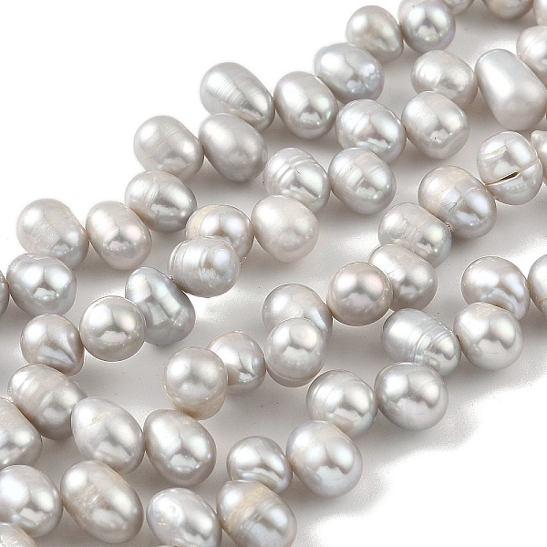 PandaHall Dyed Natural Cultured Freshwater Pearl Beads Strands, Top Drilled, Rice, Gainsboro, 6~7mm, Hole: 0.6mm, about 35pcs/strand, 7.09..., Gray
PandaHall Dyed Natural Cultured Freshwater Pearl Beads Strands, Top Drilled, Rice, Gainsboro, 6~7mm, Hole: 0.6mm, about 35pcs/strand, 7.09..., Gray