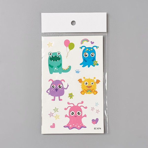 PandaHall Removable Temporary Tattoos, Water Proof, Cartoon Paper Stickers, Huggles, Colorful, 120~121.5x75mm Paper Other Animal
PandaHall Removable Temporary Tattoos, Water Proof, Cartoon Paper Stickers, Huggles, Colorful, 120~121.5x75mm Paper Other Animal