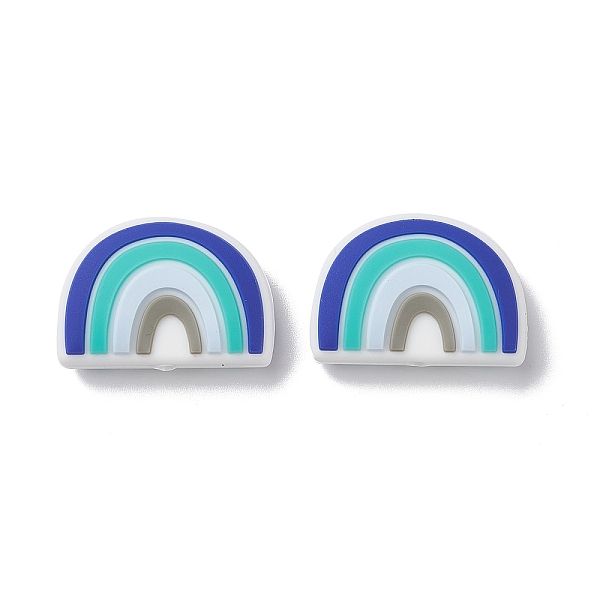 PandaHall Silicone Beads, For Teethers, Rainbow Shaped, Slate Blue, 18x25x9mm, Hole: 2mm Silicone Rainbow
PandaHall Silicone Beads, For Teethers, Rainbow Shaped, Slate Blue, 18x25x9mm, Hole: 2mm Silicone Rainbow