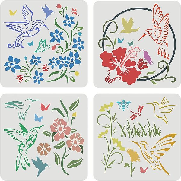 PandaHall FINGERINSPIRE 4 Pcs Hummingbird Flowers Insects Stencils 30x30cm Large Size Bird Floral Bee Dragonfly Butterfly Drawing Stencils...
PandaHall FINGERINSPIRE 4 Pcs Hummingbird Flowers Insects Stencils 30x30cm Large Size Bird Floral Bee Dragonfly Butterfly Drawing Stencils...