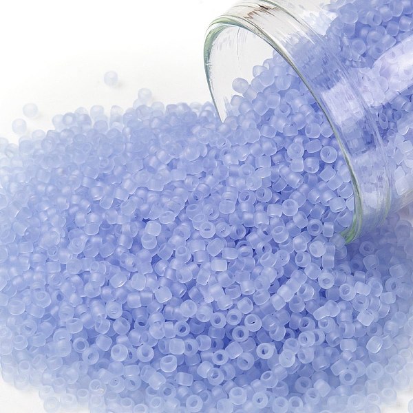 PandaHall TOHO Round Seed Beads, Japanese Seed Beads, Frosted, (146F) Ceylon Frost Glacier, 15/0, 1.5mm, Hole: 0.7mm, about 3000pcs/10g..., Blue
PandaHall TOHO Round Seed Beads, Japanese Seed Beads, Frosted, (146F) Ceylon Frost Glacier, 15/0, 1.5mm, Hole: 0.7mm, about 3000pcs/10g..., Blue