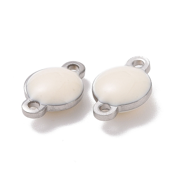 PandaHall 304 Stainless Steel Enamel Links connectors, Enamelled Sequins, Flat Round, Stainless Steel Color, White, 9.5x6x3.5mm, Hole: 1.2mm...
PandaHall 304 Stainless Steel Enamel Links connectors, Enamelled Sequins, Flat Round, Stainless Steel Color, White, 9.5x6x3.5mm, Hole: 1.2mm...