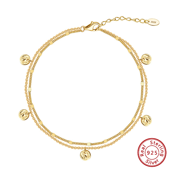 PandaHall 925 Sterling Silver Anklet, Round, Real 14K Gold Plated, 8-1/4 inch(21cm) Sterling Silver Round
PandaHall 925 Sterling Silver Anklet, Round, Real 14K Gold Plated, 8-1/4 inch(21cm) Sterling Silver Round