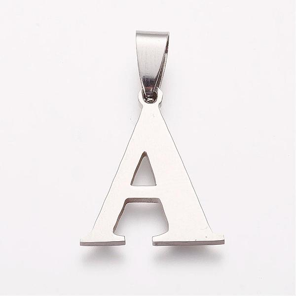 PandaHall 304 Stainless Steel Pendants, Letter.A, 22x18.5x1mm, Hole: 4x8.5mm 304 Stainless Steel Letter A
PandaHall 304 Stainless Steel Pendants, Letter.A, 22x18.5x1mm, Hole: 4x8.5mm 304 Stainless Steel Letter A
