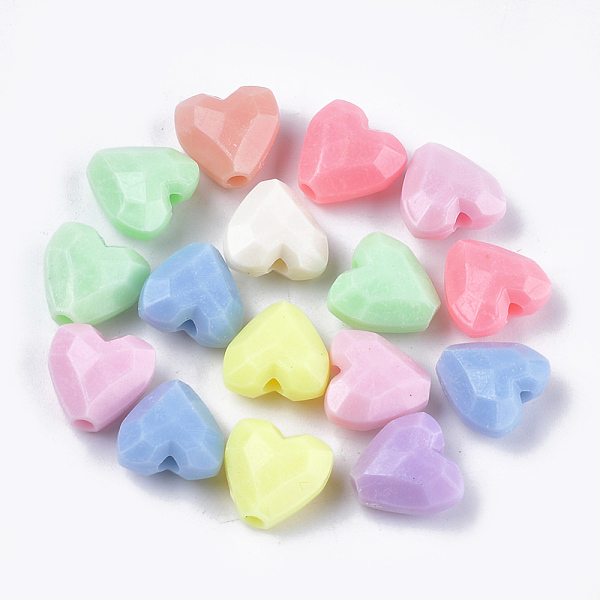 PandaHall Opaque Acrylic Beads, Faceted, Heart, Mixed Color, 12.5x13x7.5mm, Hole: 2.5mm Acrylic Heart Multicolor
PandaHall Opaque Acrylic Beads, Faceted, Heart, Mixed Color, 12.5x13x7.5mm, Hole: 2.5mm Acrylic Heart Multicolor