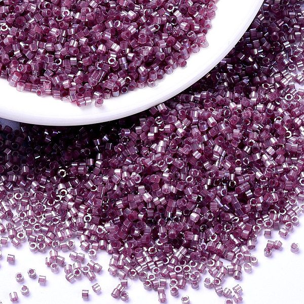 PandaHall MIYUKI Delica Beads, Cylinder, Japanese Seed Beads, 11/0, (DB1880) Silk Inside Dyed Hydrangea AB, 1.3x1.6mm, Hole: 0.8mm, about..., Purple
PandaHall MIYUKI Delica Beads, Cylinder, Japanese Seed Beads, 11/0, (DB1880) Silk Inside Dyed Hydrangea AB, 1.3x1.6mm, Hole: 0.8mm, about..., Purple