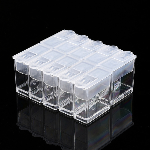 PandaHall Polystyrene Bead Storage Container, for Diamond Painting Storage Containers or Seed Beads Storage, Rectangle, Clear...
PandaHall Polystyrene Bead Storage Container, for Diamond Painting Storage Containers or Seed Beads Storage, Rectangle, Clear...