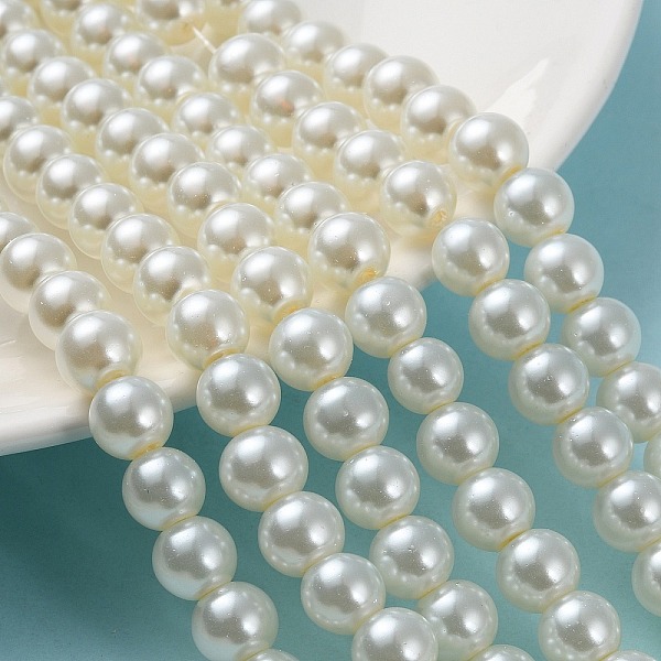 PandaHall Baking Painted Pearlized Glass Pearl Round Bead Strands, Light Yellow, 8~9mm, Hole: 1mm, about 100~105pcs/strand, 31.4 inch Glass...
PandaHall Baking Painted Pearlized Glass Pearl Round Bead Strands, Light Yellow, 8~9mm, Hole: 1mm, about 100~105pcs/strand, 31.4 inch Glass...