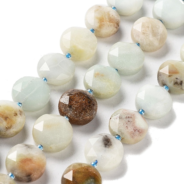 PandaHall Natural Flower Amazonite Beads Strands, with Seed Beads, Faceted Hexagonal Cut, Flat Round, 12~12.5x5~6mm, Hole: 1.2~1.4mm, about...
PandaHall Natural Flower Amazonite Beads Strands, with Seed Beads, Faceted Hexagonal Cut, Flat Round, 12~12.5x5~6mm, Hole: 1.2~1.4mm, about...