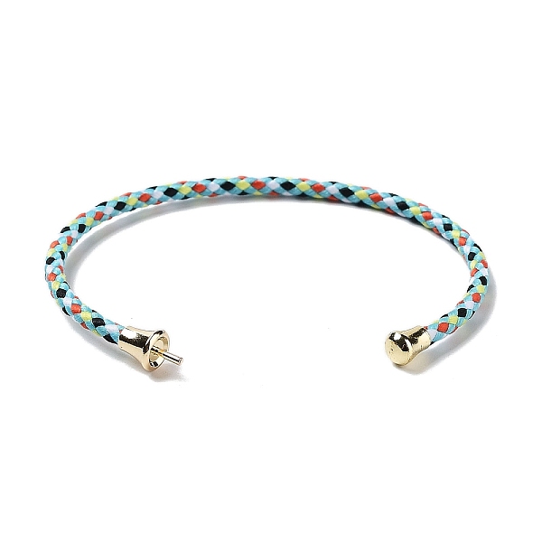 PandaHall Stainless Steel Cuff Bangle Making, with Golden Tone Brass Finding, for Half Drilled Beads, Colorful, Inner Diameter: 1-3/4x2-3/8...
PandaHall Stainless Steel Cuff Bangle Making, with Golden Tone Brass Finding, for Half Drilled Beads, Colorful, Inner Diameter: 1-3/4x2-3/8...