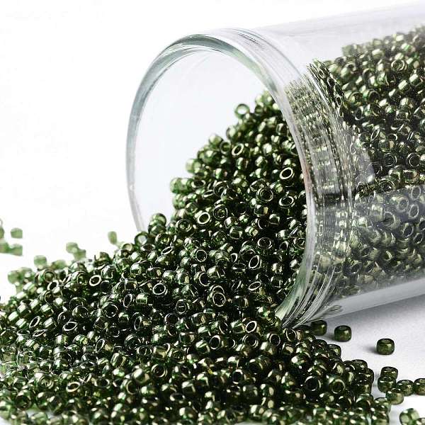 PandaHall TOHO Round Seed Beads, Japanese Seed Beads, (333) Gold Luster Fern, 15/0, 1.5mm, Hole: 0.7mm, about 15000pcs/50g Glass Green
PandaHall TOHO Round Seed Beads, Japanese Seed Beads, (333) Gold Luster Fern, 15/0, 1.5mm, Hole: 0.7mm, about 15000pcs/50g Glass Green