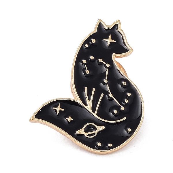 PandaHall Fox Enamel Pin, Cute Animal Alloy Enamel Brooch for Backpacks Clothes, Light Gold, Black, 26.5x21x10mm Alloy+Enamel Black
PandaHall Fox Enamel Pin, Cute Animal Alloy Enamel Brooch for Backpacks Clothes, Light Gold, Black, 26.5x21x10mm Alloy+Enamel Black