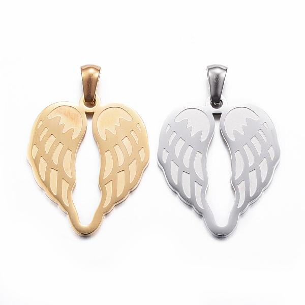 PandaHall 304 Stainless Steel Pendants, Wing, Mixed Color, 26.5x22x1.5mm, Hole: 3x5mm 304 Stainless Steel Wing Multicolor
PandaHall 304 Stainless Steel Pendants, Wing, Mixed Color, 26.5x22x1.5mm, Hole: 3x5mm 304 Stainless Steel Wing Multicolor