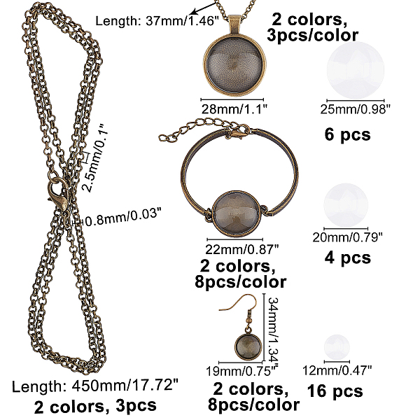 PandaHall CHGCRAFT DIY Jewelry Sets, Including Iron Earring Hooks & Necklace Making, Alloy Bracelet Making & Pendant Cabochon Settings...
PandaHall CHGCRAFT DIY Jewelry Sets, Including Iron Earring Hooks & Necklace Making, Alloy Bracelet Making & Pendant Cabochon Settings...