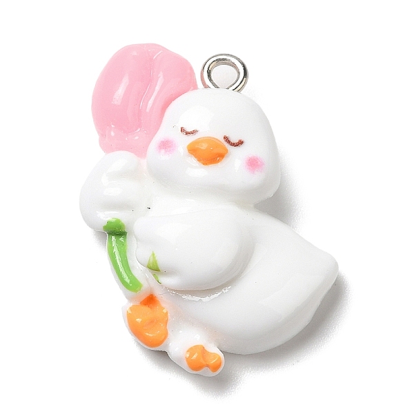 PandaHall Cute Opaque Resin Pendants, Duck Charms with Platinum Plated Iron Loops, White, 25x25x9.5mm, Hole: 1.5mm Iron+Resin Duck White
PandaHall Cute Opaque Resin Pendants, Duck Charms with Platinum Plated Iron Loops, White, 25x25x9.5mm, Hole: 1.5mm Iron+Resin Duck White