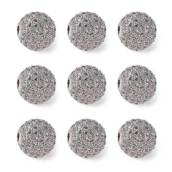 PandaHall Brass Cubic Zirconia Beads, Round, Platinum, 12mm, Hole: 2mm Brass+Cubic Zirconia Round
PandaHall Brass Cubic Zirconia Beads, Round, Platinum, 12mm, Hole: 2mm Brass+Cubic Zirconia Round