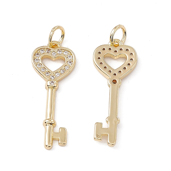 PandaHall Brass Micro Pave Cubic Zirconia Pendant, with Glass & Jump Ring, Real 18K Gold Plated, Heart Key Charm, Clear, 27x10.5x2mm, Hole...
PandaHall Brass Micro Pave Cubic Zirconia Pendant, with Glass & Jump Ring, Real 18K Gold Plated, Heart Key Charm, Clear, 27x10.5x2mm, Hole...