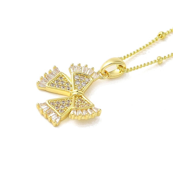 PandaHall Brass Micro Pave Clear Cubic Zirconia Pendant Necklaces for Women, Real 18K Gold Plated, Bowknot, 17.72 inch(45cm), Pendant...
PandaHall Brass Micro Pave Clear Cubic Zirconia Pendant Necklaces for Women, Real 18K Gold Plated, Bowknot, 17.72 inch(45cm), Pendant...