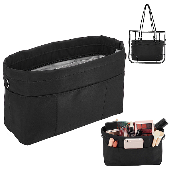 PandaHall Purse Organizer Insert, Nylon Storage Bag, with Iron Zipper, Black, 31x17.2x2cm Nylon Rectangle Black
PandaHall Purse Organizer Insert, Nylon Storage Bag, with Iron Zipper, Black, 31x17.2x2cm Nylon Rectangle Black