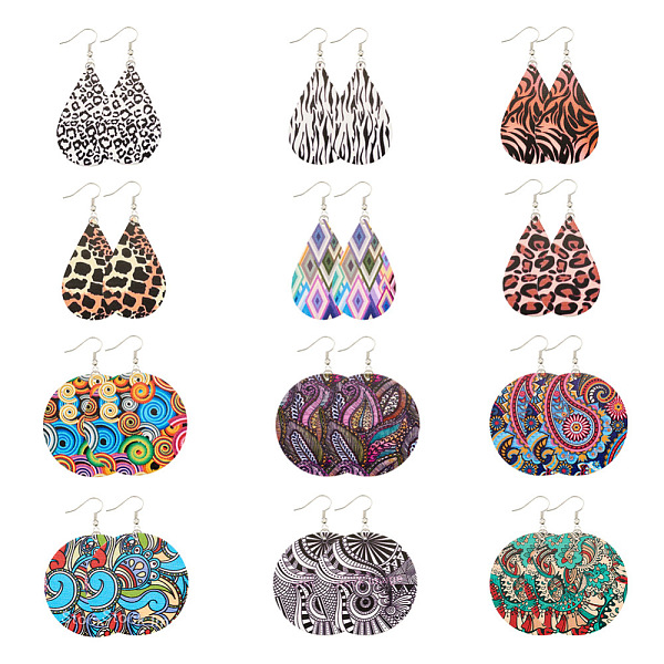 PandaHall Craftdady DIY 12 Styles 24 Pairs Printed Wooden Earring Making Kits, Including Flat Round & Teardrop Big Pendants, Brass Earring..., Multicolor
PandaHall Craftdady DIY 12 Styles 24 Pairs Printed Wooden Earring Making Kits, Including Flat Round & Teardrop Big Pendants, Brass Earring..., Multicolor