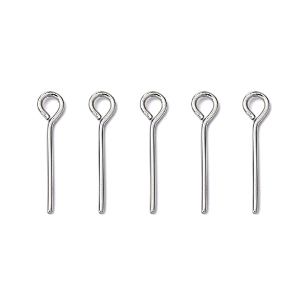PandaHall 304 Stainless Steel Eye Pin, Stainless Steel Color, 15mm, Hole: 2mm, Pin: 0.7mm, about 220pcs/20g 304 Stainless Steel
PandaHall 304 Stainless Steel Eye Pin, Stainless Steel Color, 15mm, Hole: 2mm, Pin: 0.7mm, about 220pcs/20g 304 Stainless Steel