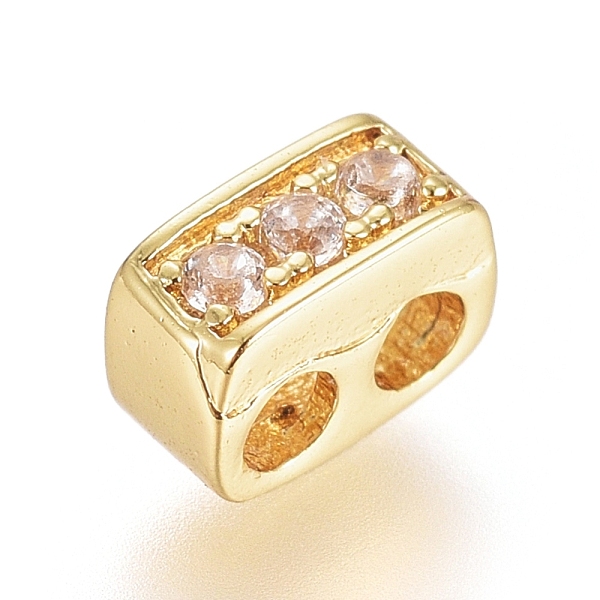 PandaHall Brass Micro Pave Cubic Zirconia Slide Charms, Long-Lasting Plated, Cuboid, Clear, Real 18K Gold Plated, 5x2.5x3.5mm, Hole: 1.6mm...
PandaHall Brass Micro Pave Cubic Zirconia Slide Charms, Long-Lasting Plated, Cuboid, Clear, Real 18K Gold Plated, 5x2.5x3.5mm, Hole: 1.6mm...