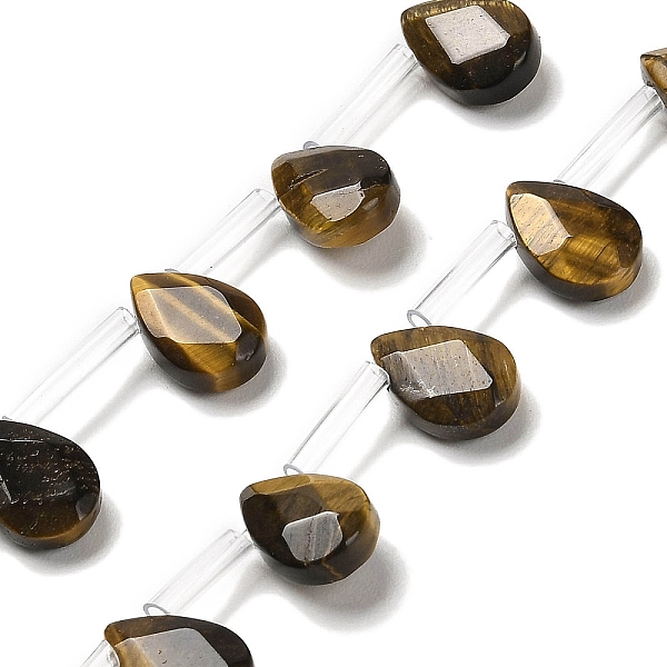 PandaHall Natural Tiger Eye Beads Strands, Faceted, Teardrop, Top Drilled, 12x8x3.5mm, Hole: 0.9mm, about 28pcs/strand, 13.78''(35cm) Tiger...
PandaHall Natural Tiger Eye Beads Strands, Faceted, Teardrop, Top Drilled, 12x8x3.5mm, Hole: 0.9mm, about 28pcs/strand, 13.78''(35cm) Tiger...
