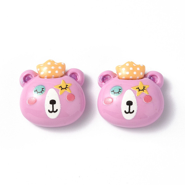 PandaHall Opaque Resin Cabochons, Cartoon Style Animal, Bear Pattern, 18x18x7.5mm Resin Bear Pink
PandaHall Opaque Resin Cabochons, Cartoon Style Animal, Bear Pattern, 18x18x7.5mm Resin Bear Pink