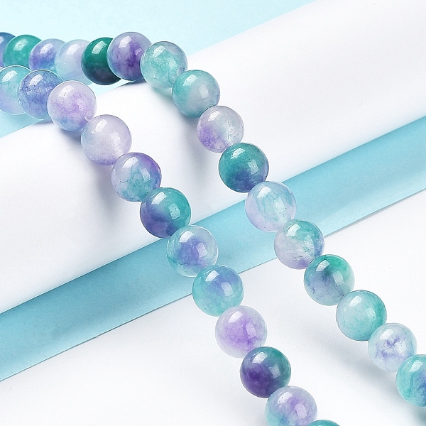 PandaHall Faceted Rondelle Dyed Natural White Jade Bead Strands, Round, Blue, 8mm, Hole: 1mm, about 47pcs/strand, 14.29''(36.3cm) White Jade...
PandaHall Faceted Rondelle Dyed Natural White Jade Bead Strands, Round, Blue, 8mm, Hole: 1mm, about 47pcs/strand, 14.29''(36.3cm) White Jade...