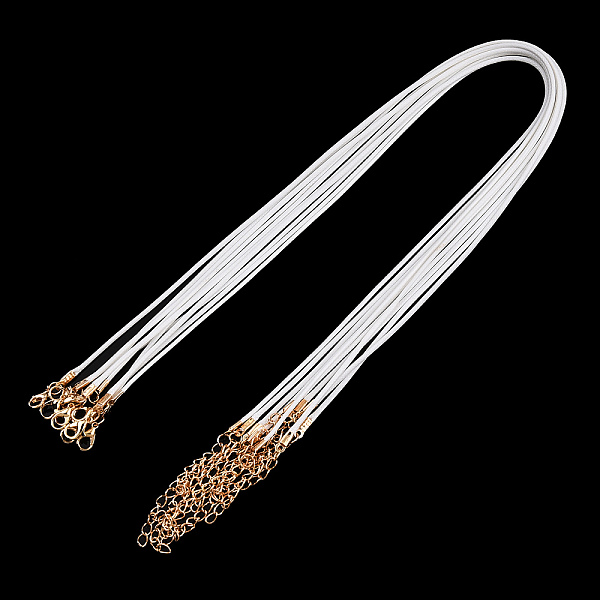 PandaHall Waxed Cotton Cord Necklace Making, with Alloy Lobster Claw Clasps and Iron Chain Extenders, White, 17-1/8 inch(43.5cm), 1.5mm...
PandaHall Waxed Cotton Cord Necklace Making, with Alloy Lobster Claw Clasps and Iron Chain Extenders, White, 17-1/8 inch(43.5cm), 1.5mm...