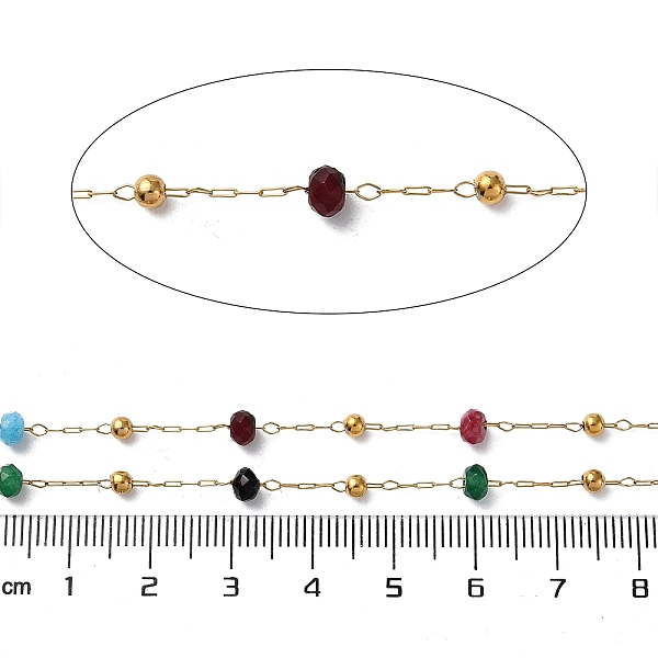 PandaHall Ion Plating(IP) 304 Stainless Steel Link Chains, with Gemstone Beads & Spool, Soldered, Real 18K Gold Plated, 2x0.7x0.2mm, about...
PandaHall Ion Plating(IP) 304 Stainless Steel Link Chains, with Gemstone Beads & Spool, Soldered, Real 18K Gold Plated, 2x0.7x0.2mm, about...