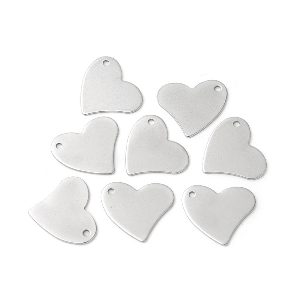 PandaHall 304 Stainless Steel Pendants, Heart, Stamping Blank Tag, Stainless Steel Color, 18x17x0.8mm, Hole: 1.5mm 304 Stainless Steel Heart
PandaHall 304 Stainless Steel Pendants, Heart, Stamping Blank Tag, Stainless Steel Color, 18x17x0.8mm, Hole: 1.5mm 304 Stainless Steel Heart