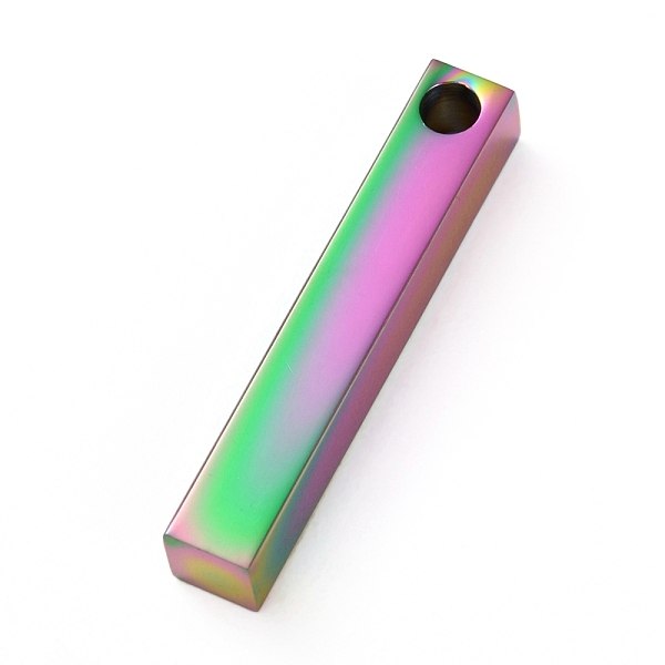PandaHall Ion Plating(IP) 304 Stainless Steel Pendant, Bar/Rectangle, Rainbow Color, 30x5x5mm, Hole: 3mm 304 Stainless Steel Rectangle
PandaHall Ion Plating(IP) 304 Stainless Steel Pendant, Bar/Rectangle, Rainbow Color, 30x5x5mm, Hole: 3mm 304 Stainless Steel Rectangle
