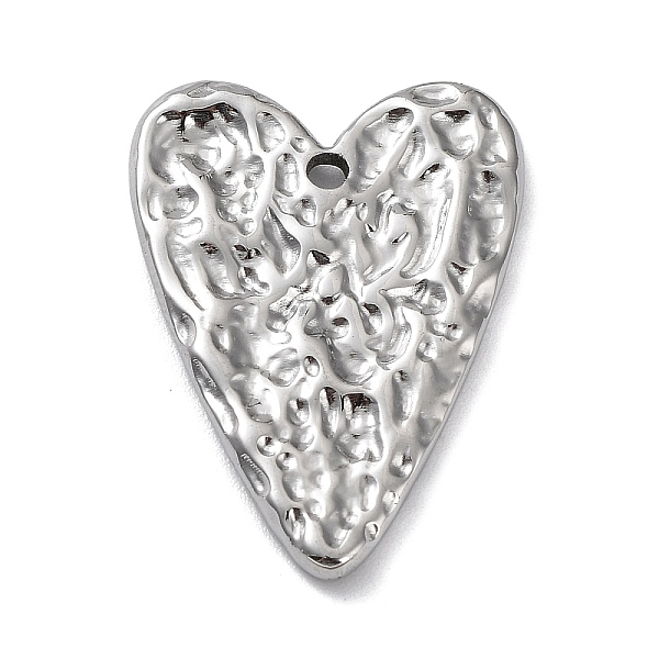 PandaHall 304 Stainless Steel Pendants, Textured, Heart Charm, Stainless Steel Color, 26x19x2mm, Hole: 1.8mm 304 Stainless Steel Heart
PandaHall 304 Stainless Steel Pendants, Textured, Heart Charm, Stainless Steel Color, 26x19x2mm, Hole: 1.8mm 304 Stainless Steel Heart