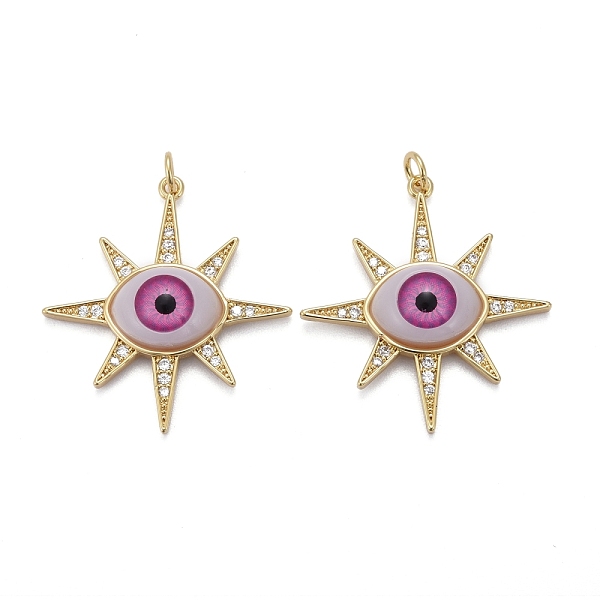 PandaHall Brass Micro Pave Cubic Zirconia Pendants, with Acrylic and Jump Ring, Long-Lasting Plated, Star with Eye, Real 18K Gold Plated..., Purple
PandaHall Brass Micro Pave Cubic Zirconia Pendants, with Acrylic and Jump Ring, Long-Lasting Plated, Star with Eye, Real 18K Gold Plated..., Purple