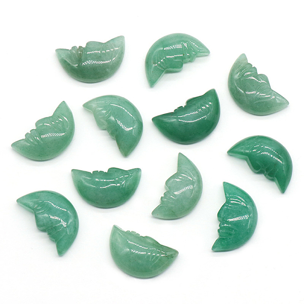 PandaHall Carveing Face Crescent Moon Natural Green Aventurine Display Decorations, Home Decoration, 26x15x7mm Green Aventurine Moon
PandaHall Carveing Face Crescent Moon Natural Green Aventurine Display Decorations, Home Decoration, 26x15x7mm Green Aventurine Moon