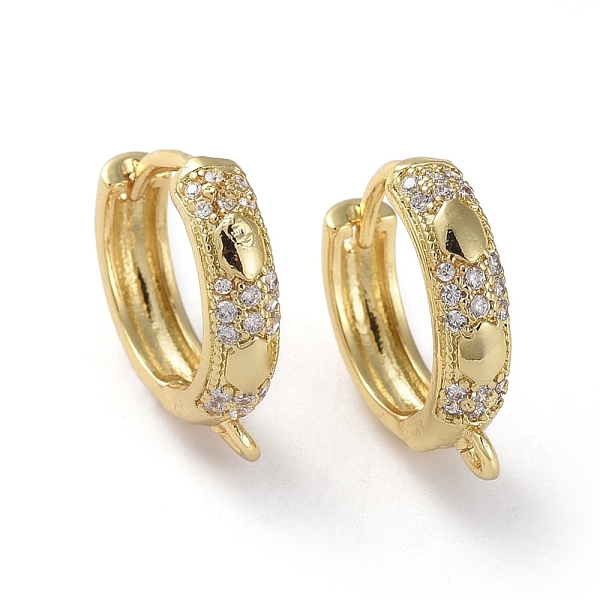 PandaHall Brass Micro Pave Cubic Zirconia Huggie Hoop Earring Findings, with Horizontal Loop, Ring, Clear, Golden, 16x4x15.5mm, Hole: 1.2mm...
PandaHall Brass Micro Pave Cubic Zirconia Huggie Hoop Earring Findings, with Horizontal Loop, Ring, Clear, Golden, 16x4x15.5mm, Hole: 1.2mm...